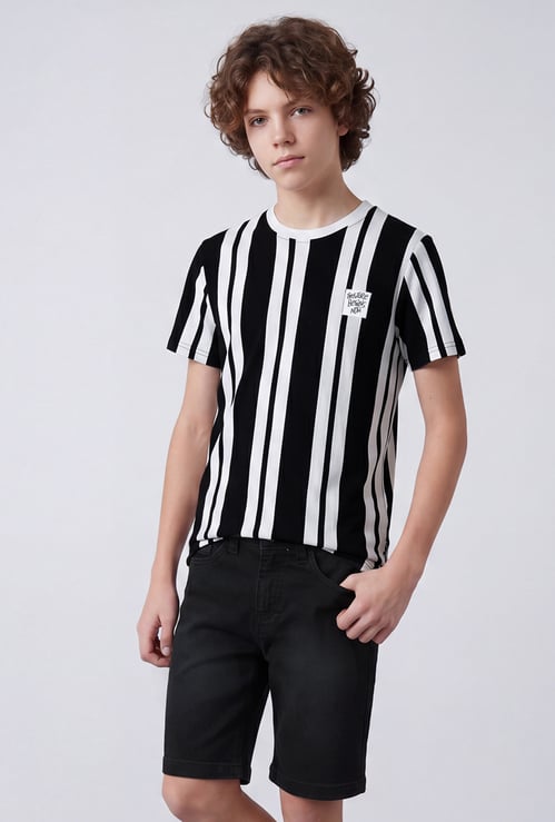 FAME FOREVER Boys Striped T-shirt
