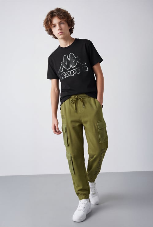 KAPPA Boys Graphic Print Track Pants