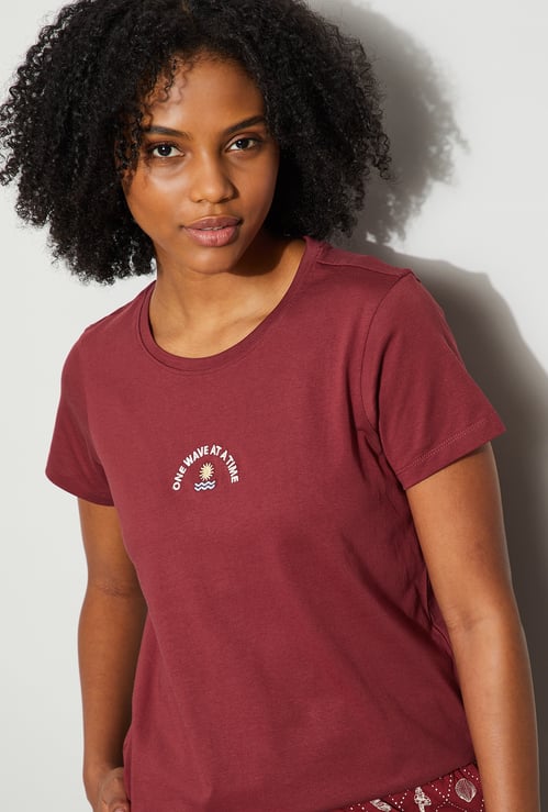 GINGER Embroidered Lounge T-shirt