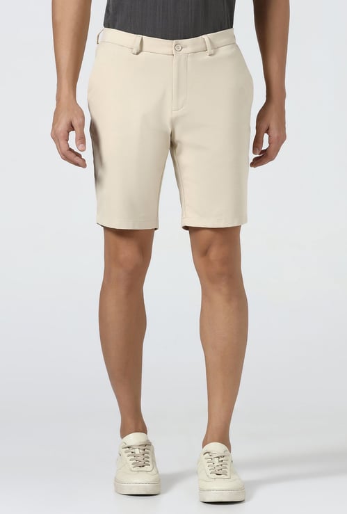 BLACKBERRYS CASUAL Solid Slim Shorts