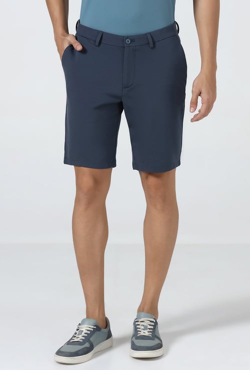 BLACKBERRYS CASUAL Solid Slim Shorts