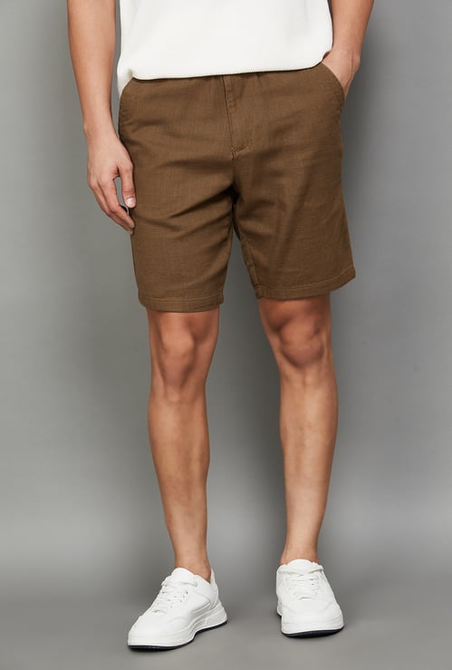 T-BASE Solid Regular Shorts