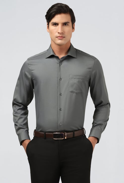 BLACKBERRYS Solid Regular Fit Formal Shirt