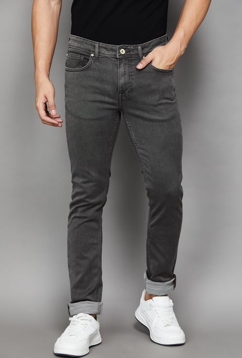 CELIO Washed Slim Tapered Jeans