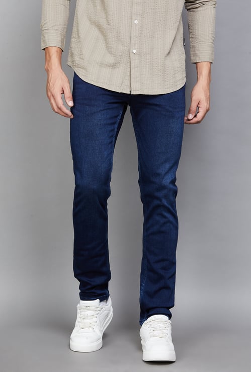 CELIO Darkwashed Slim Tapered Jeans