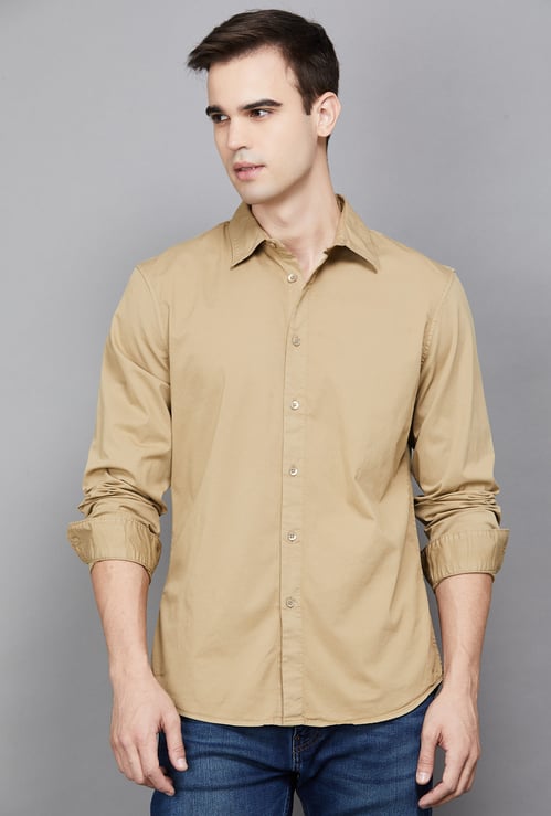 CELIO Solid Regular Fit Shirt