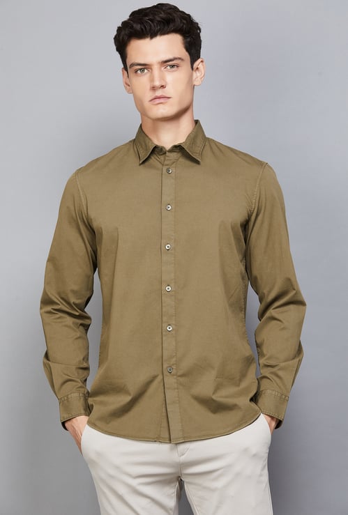 CELIO Solid Regular Fit Shirt