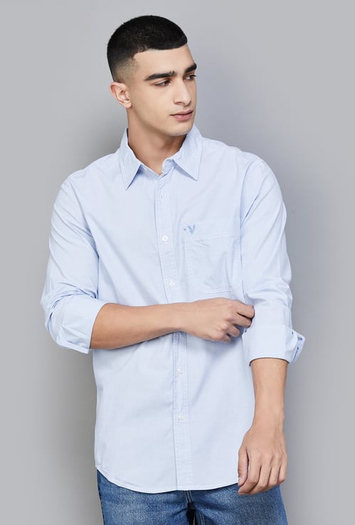 AMERICAN EAGLE Solid Regular Fit Shirt