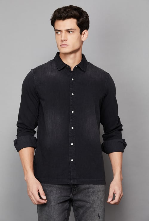 UNITED COLORS OF BENETTON Solid Regular Fit Shirt