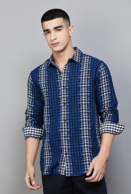 UNITED COLORS OF BENETTON Checked Regular Fit Shirt