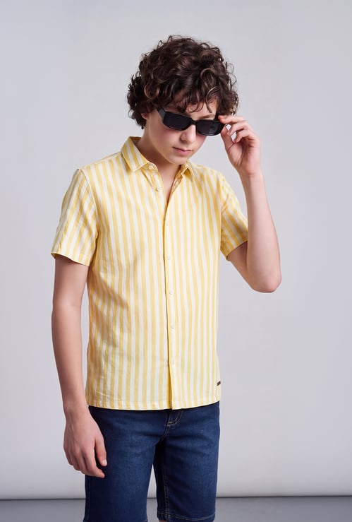 FAME FOREVER Boys Striped Shirt