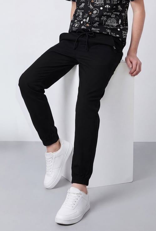 FAME FOREVER Boys Solid Track Pants
