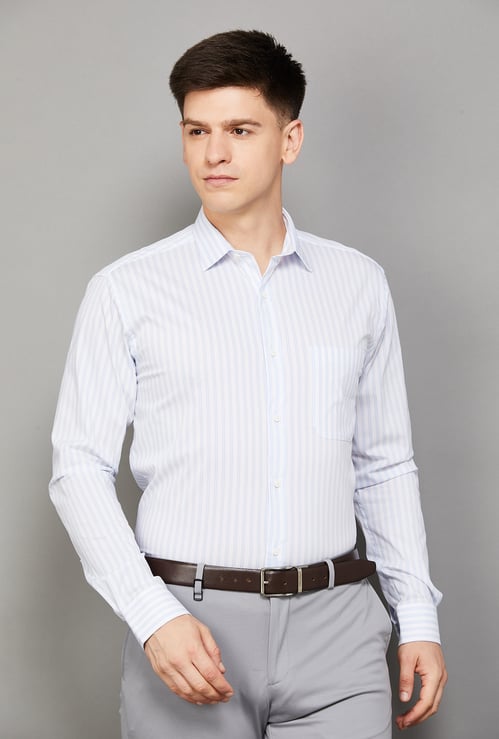 PARK AVENUE Striped Slim Fit Formal Shirt
