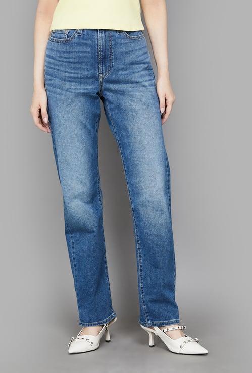 LEVI'S Solid Straight Fit Jeans