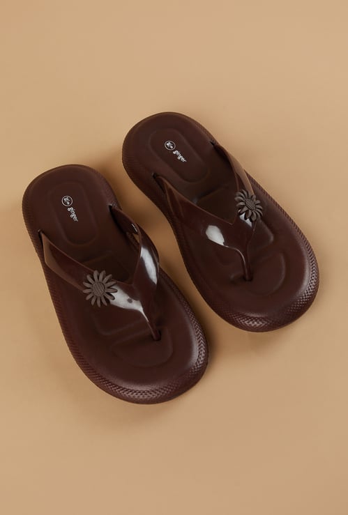 GINGER Solid Design Flip Flops