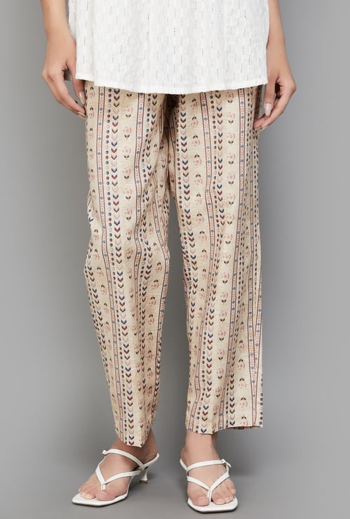 SPAN Printed Straight Pants
