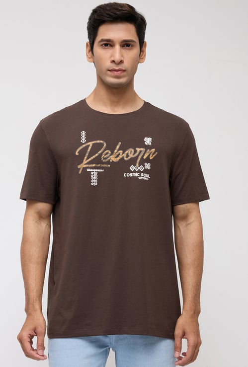 SPYKAR Typographic Print T-shirt
