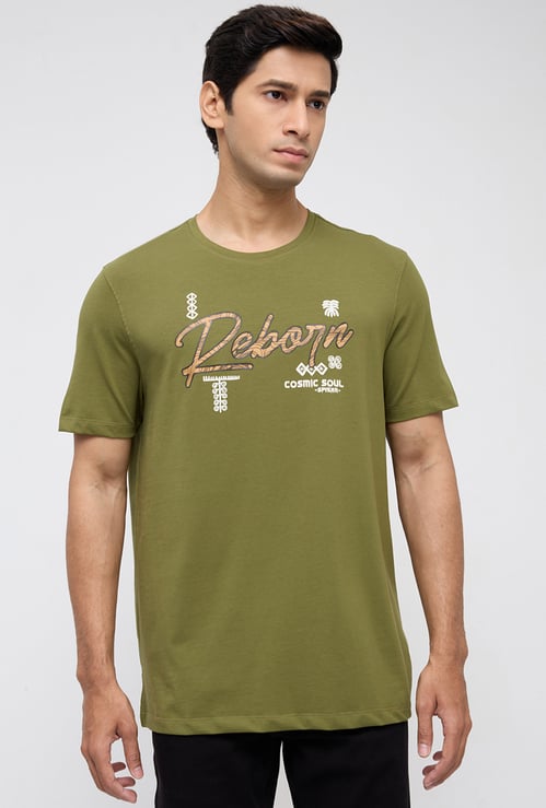 SPYKAR Typographic Print T-shirt