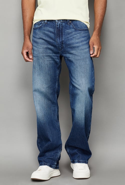 LEVI'S Washed Slim Straight Jeans