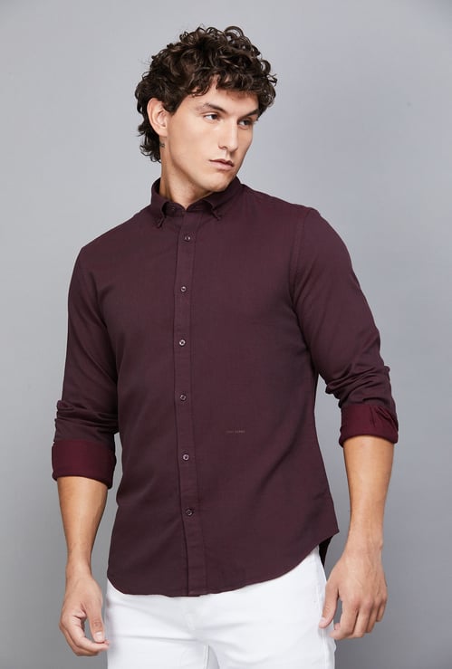 RARE RABBIT Solid Regular Fit Shirt