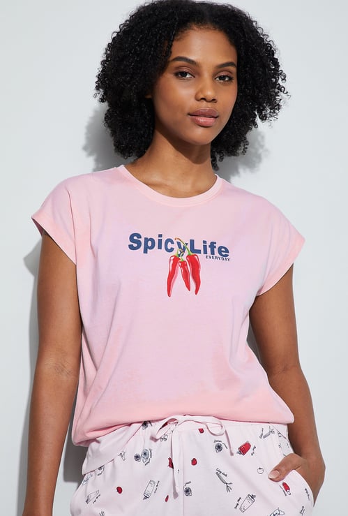 GINGER Printed Lounge T-shirt