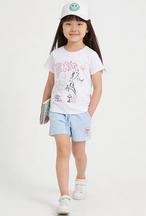 FAME FOREVER Girls Graphic Print T-shirt