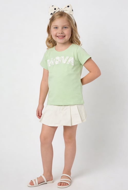 FAME FOREVER Girls Applique T-shirt