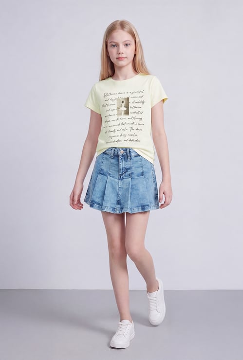 FAME FOREVER Girls Graphic Print T-shirt