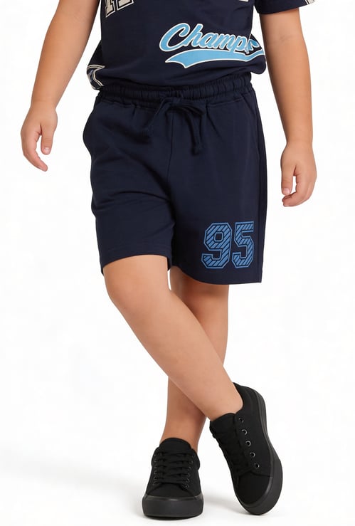 FAME FOREVER Boys Typographic Print Shorts
