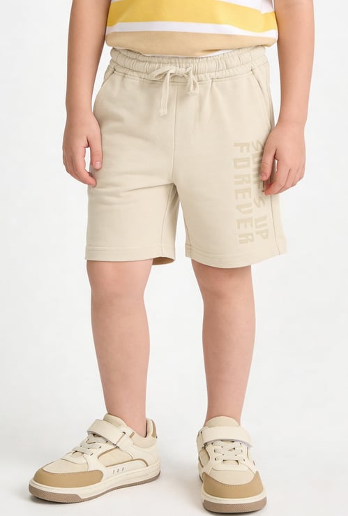 FAME FOREVER Boys Typographic Print Shorts
