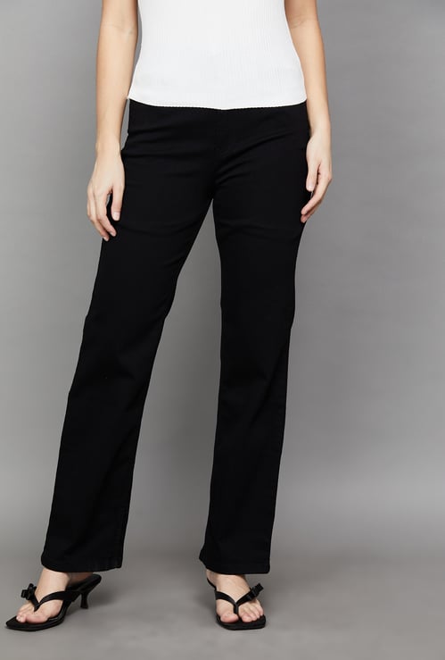 KRAUS Solid Straight Fit Jeans