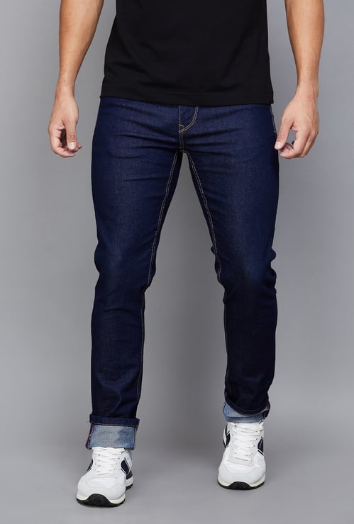 BEING HUMAN Washed Slim Tapered Jeans