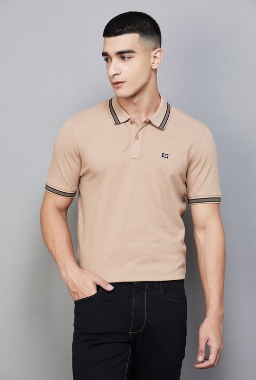 ARROW SPORT Textured Polo T-shirt