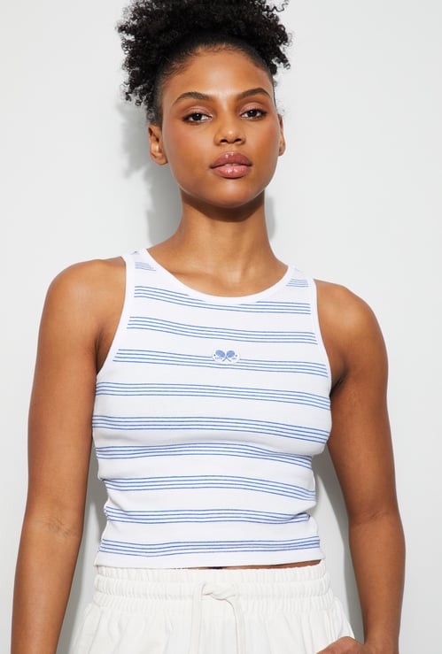 KAPPA Striped Sleeveless Tank