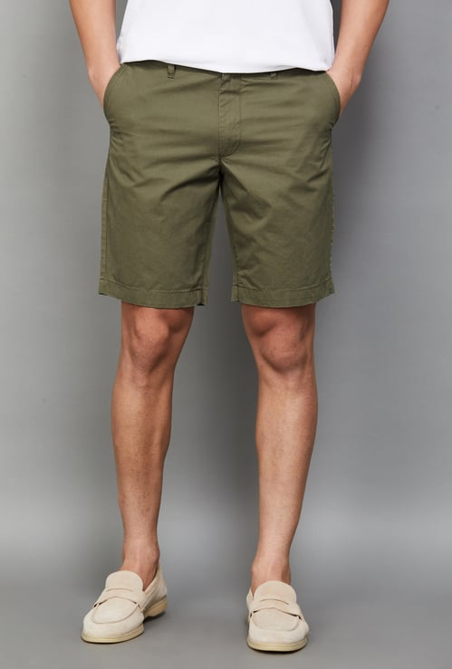 INDIAN TERRAIN Solid Regular Fit Shorts