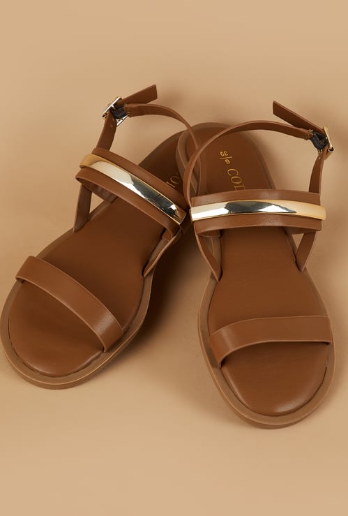 CODE Solid Flat Sandals