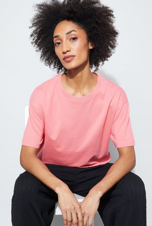 FAME FOREVER Solid T-shirt