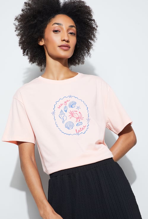 FAME FOREVER Graphic Print T-shirt