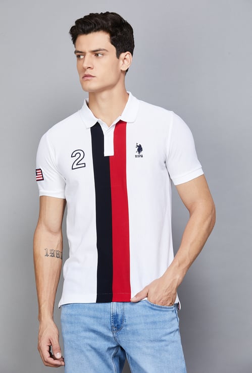 US POLO ASSN Striped Polo T-shirt