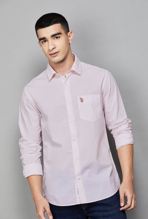 US POLO ASSN Solid Regular Fit Shirt