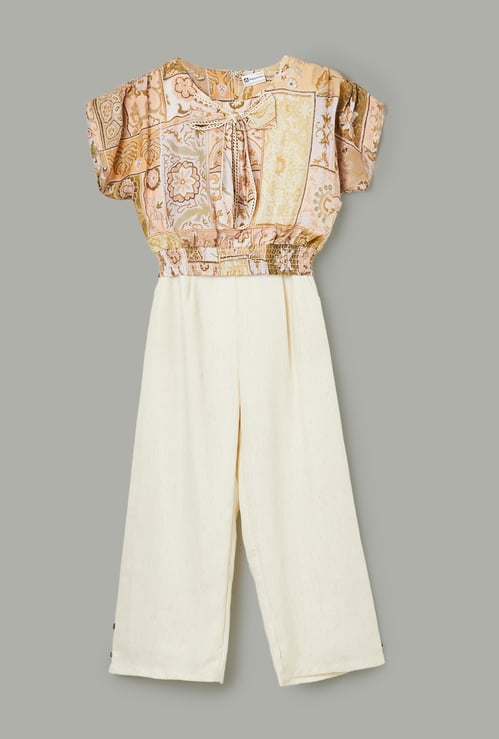 PEPPERMINT Girls Printed Top with Pants Set