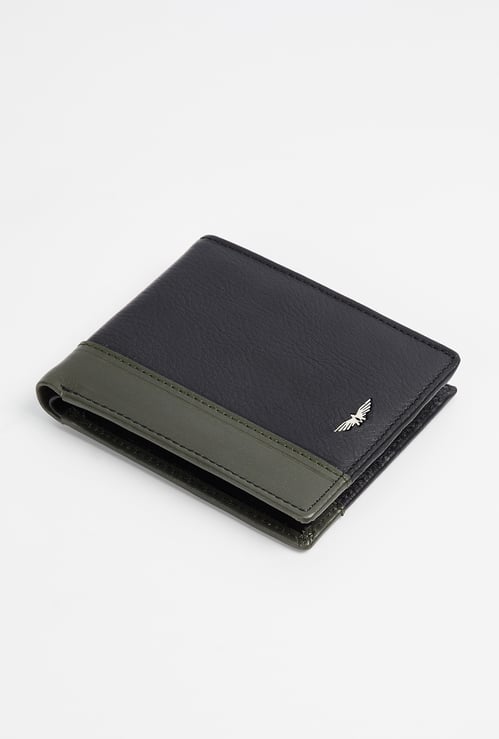PARK AVENUE Colourblock Leather Bi-Fold Wallet