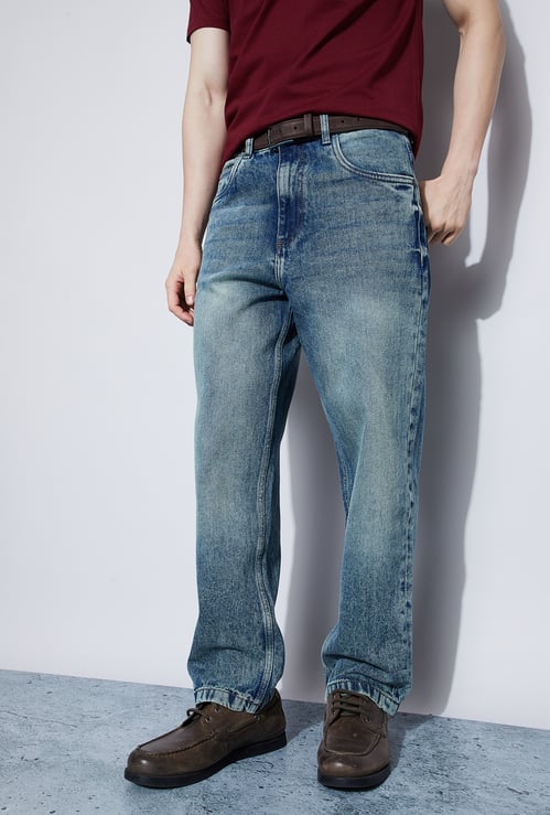 FORCA Distressed Loose Fit Jeans