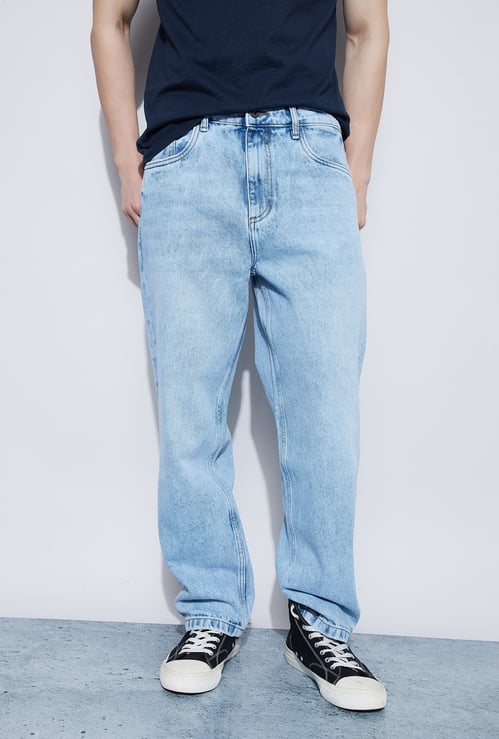 FORCA Washed Loose Fit Jeans