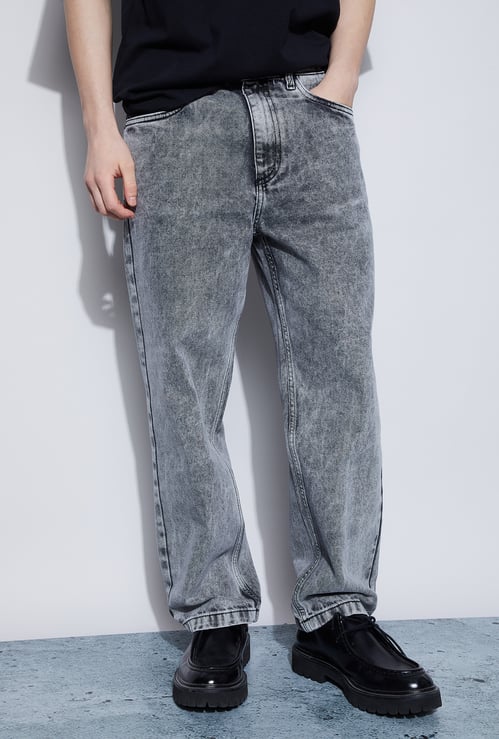 FORCA Washed Loose Fit Jeans