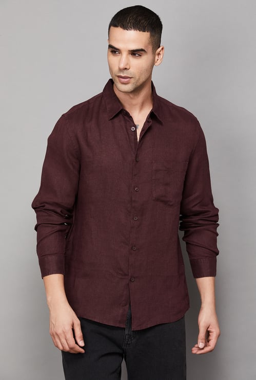 CELIO Solid Regular Fit Shirt