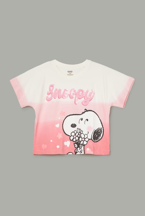 KIDSVILLE Girls Peanuts T-shirt