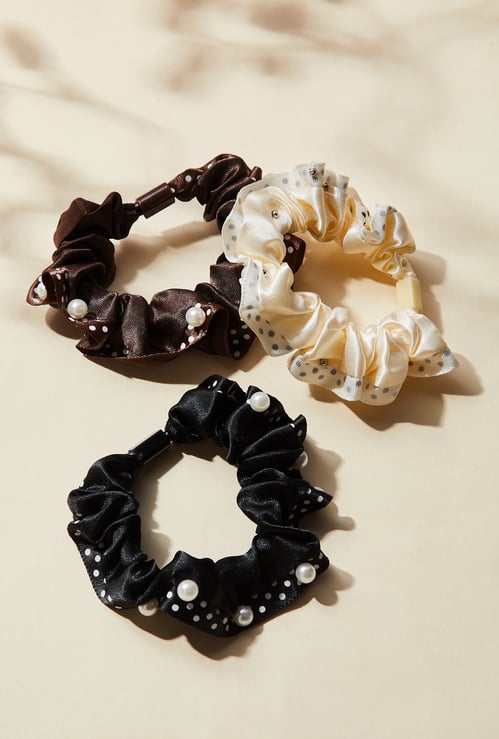 FAME FOREVER Assorted Scrunchies - Pack of 3