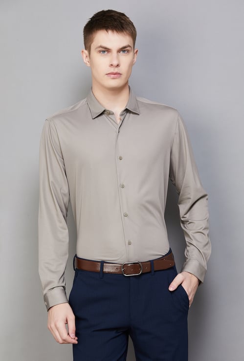 LOUIS PHILIPPE Solid Slim Fit Formal Shirt