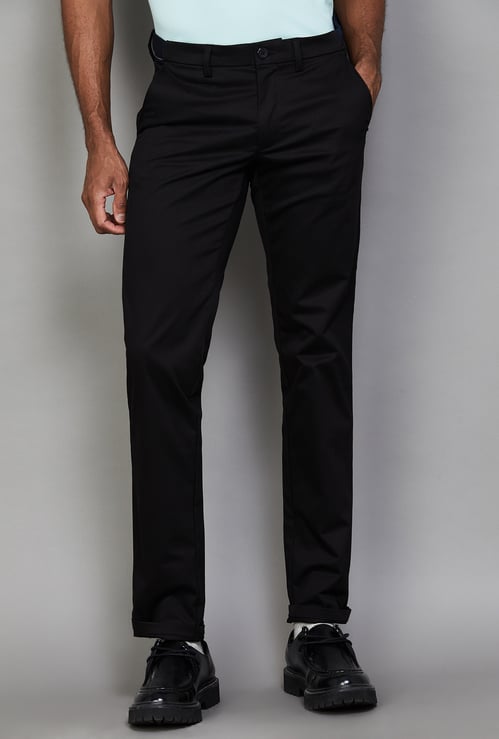 LP SPORT Solid Slim Fit Trousers